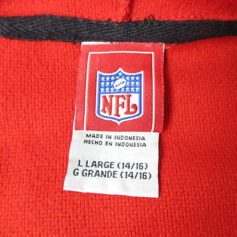 NFL Atlanta Falcons‎ Youth Full Zip Hoodie Jacket Red Black White Large (14/16)